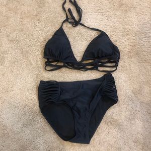 Medium High Waisted Strappy Bikini